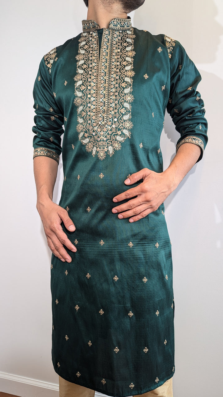 Dark Green Fancy Kurta