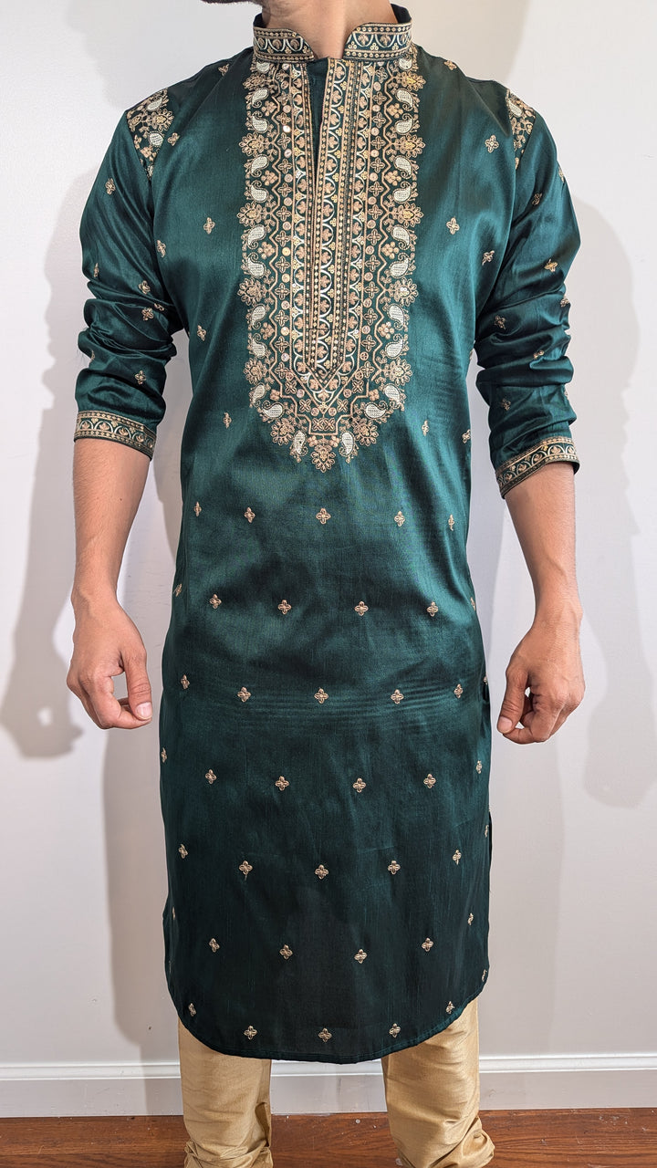 Dark Green Fancy Kurta