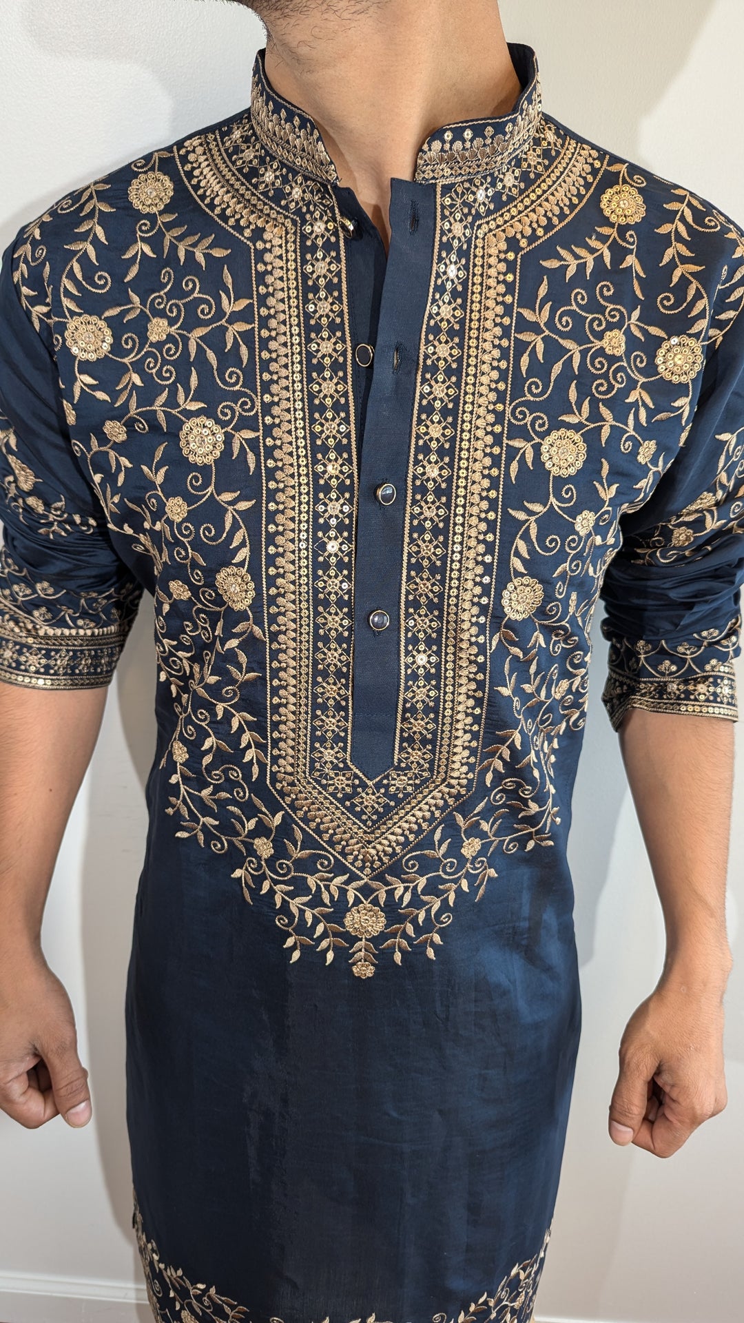 Navy Blue Fancy Kurta