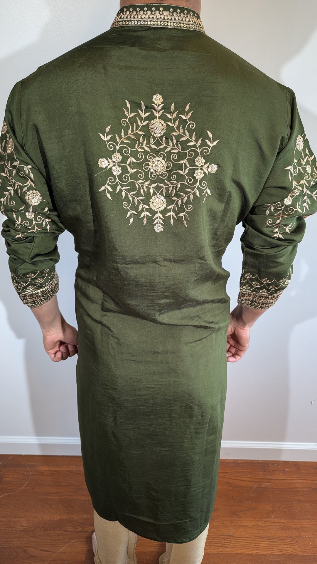 Olive Green Fancy Kurta