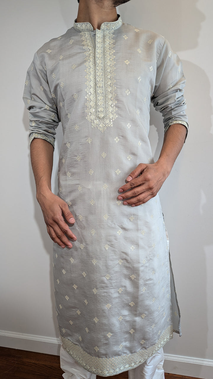 Light Grey Fancy Kurta