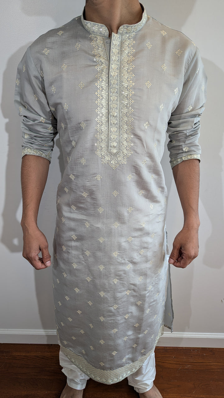 Light Grey Fancy Kurta