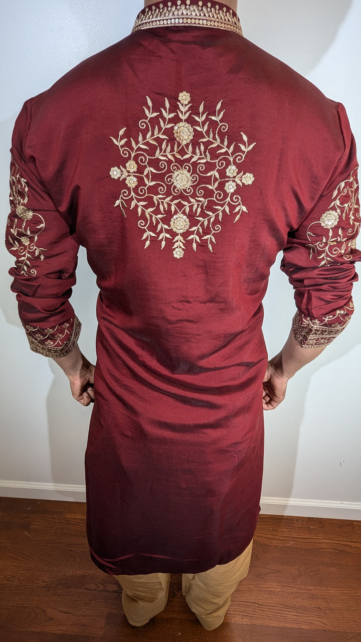 Marron Designer Kurta