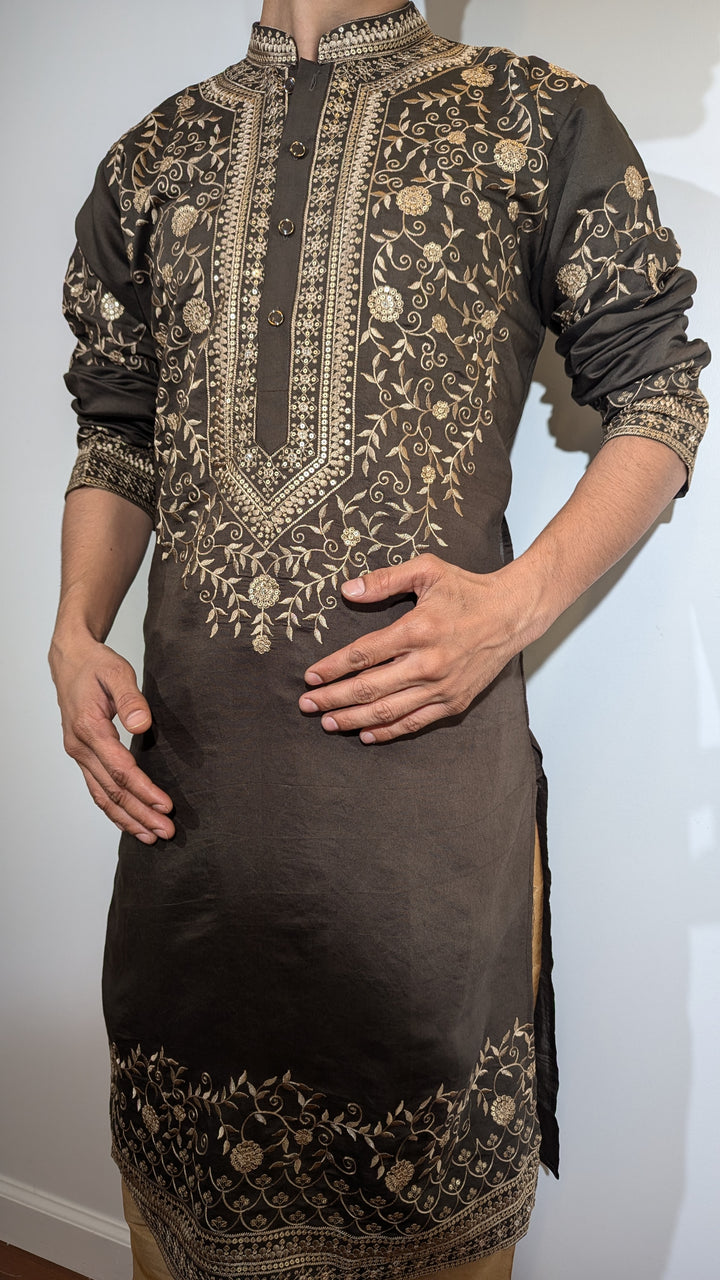 Brown Fancy Kurta