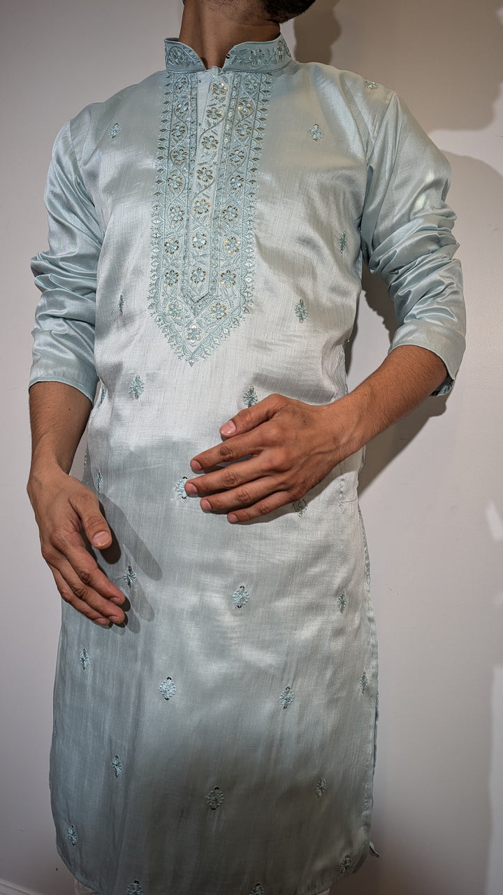 Light Blue Fancy Kurta