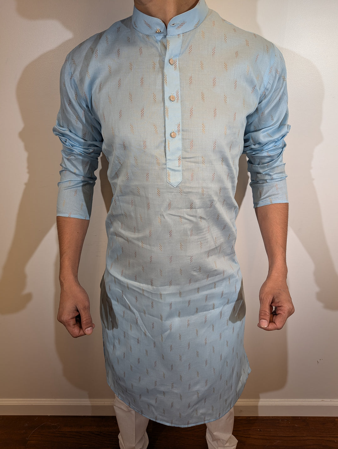 Sky Blue Cotton Kurta