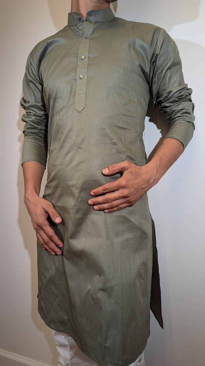 Olive Fancy Kurta