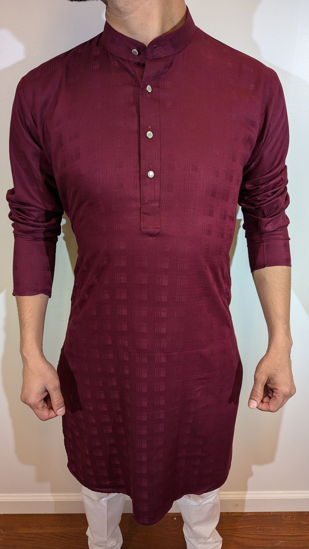 Maroon Fancy Kurta