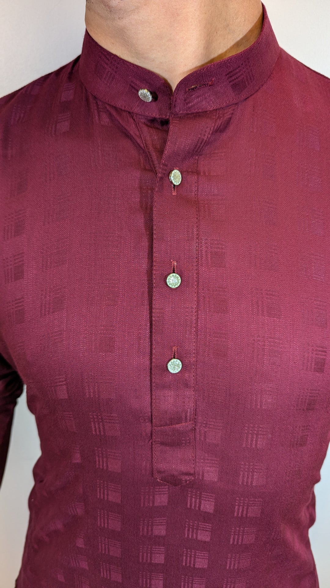 Maroon Fancy Kurta