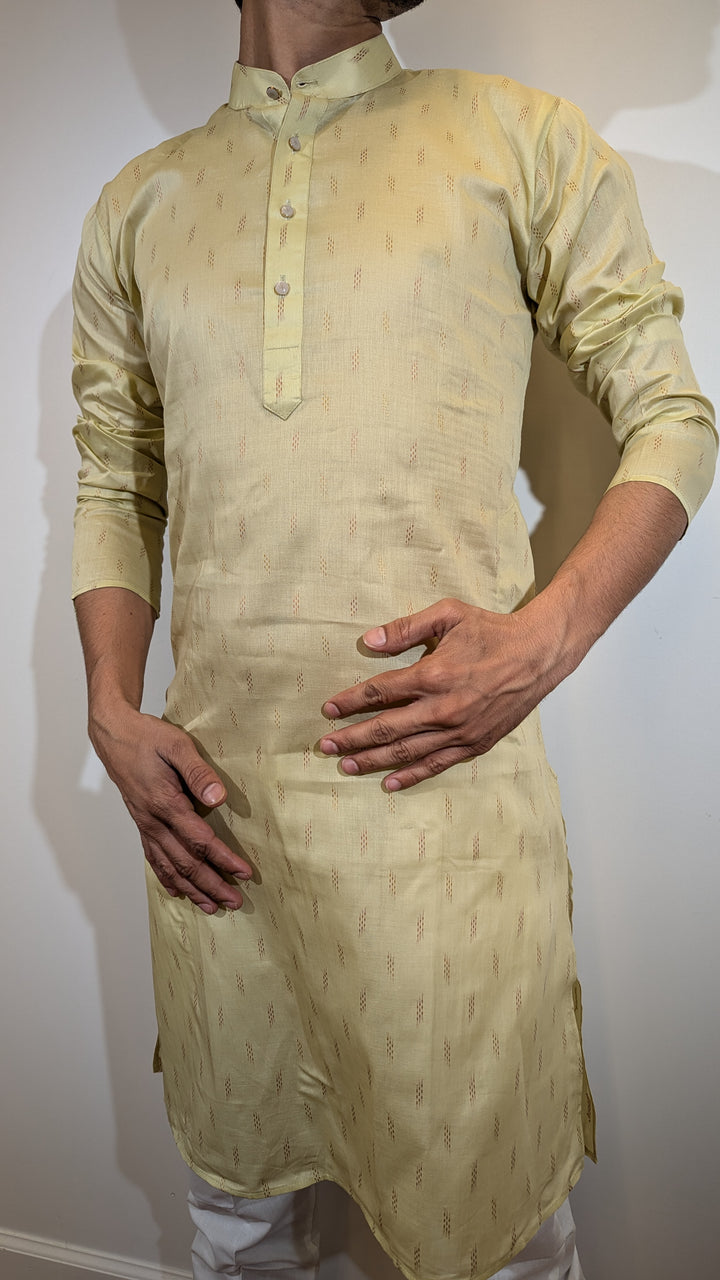 Pale Yellow Kurta