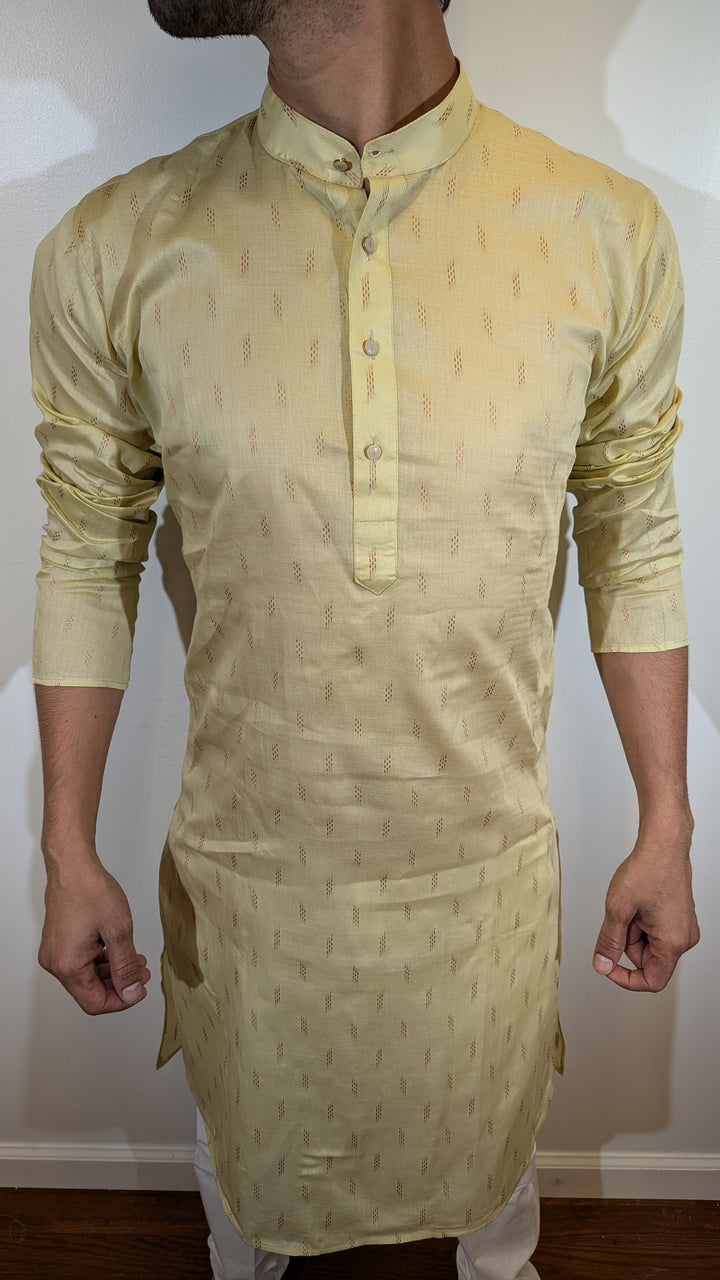 Pale Yellow Kurta