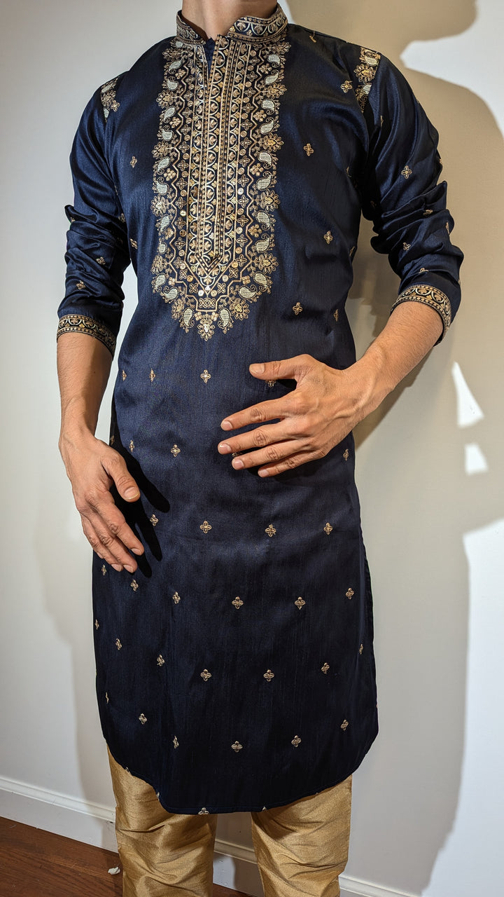 Navy Blue Fancy Kurta