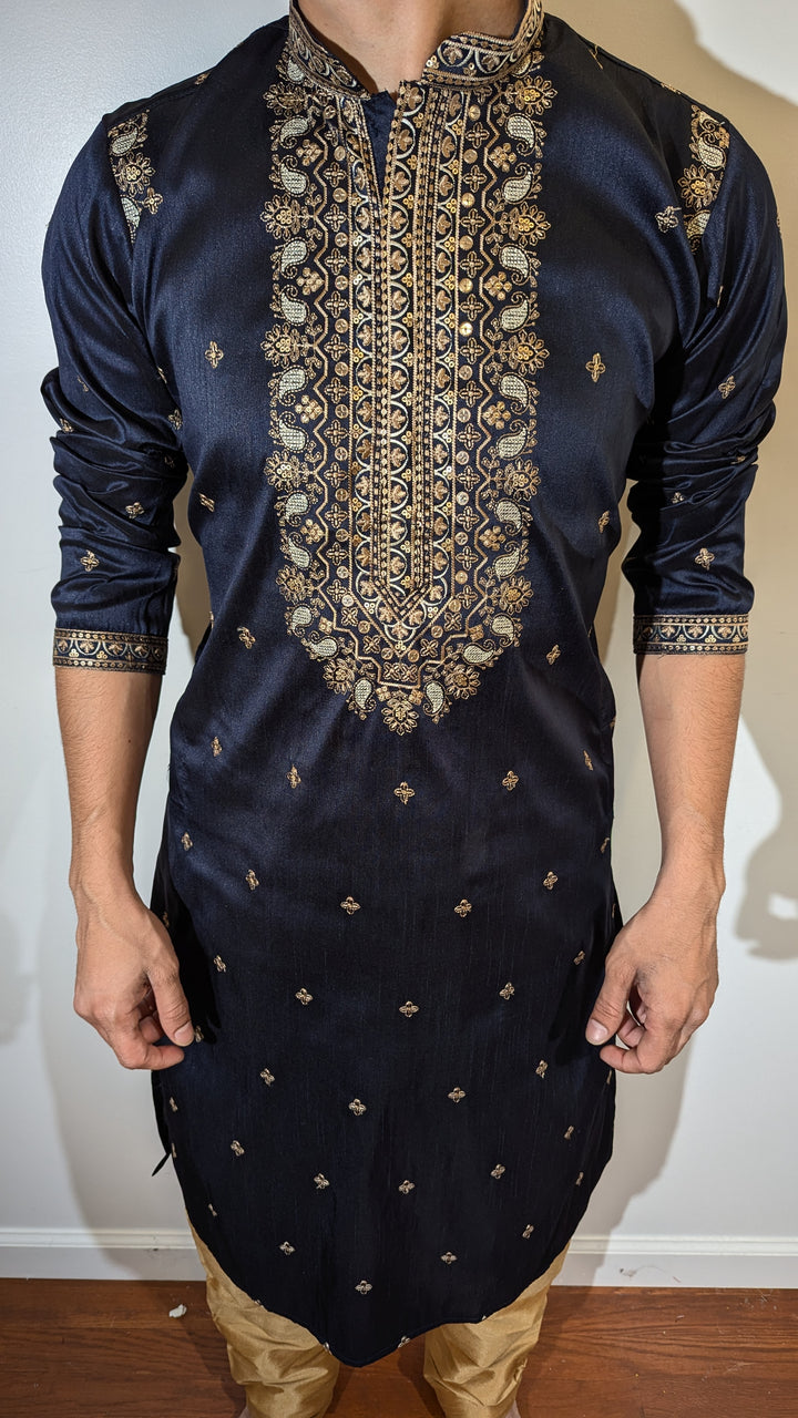 Navy Blue Fancy Kurta