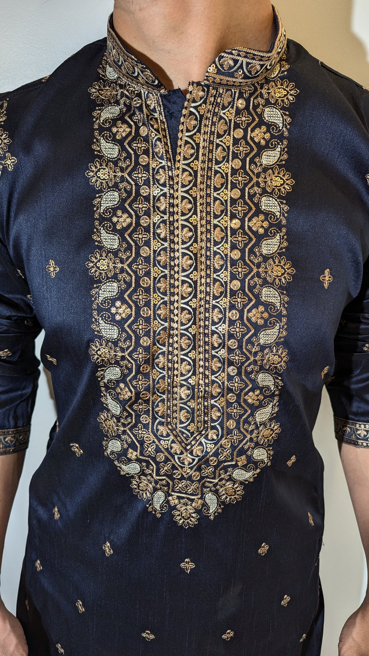 Navy Blue Fancy Kurta