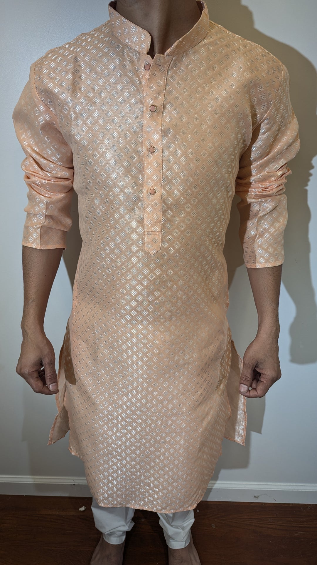 Light Peach Fancy Kurta