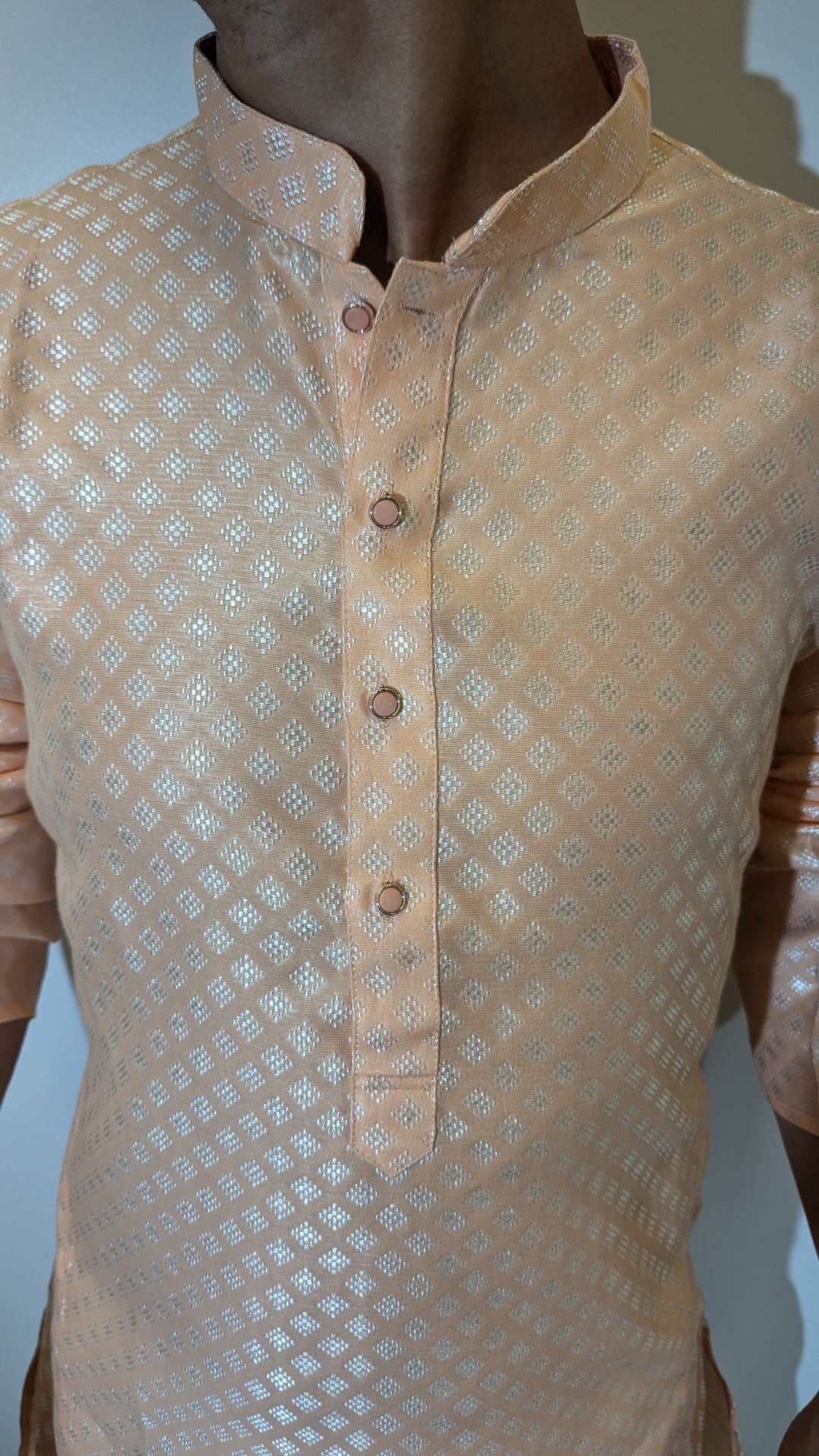 Light Peach Fancy Kurta