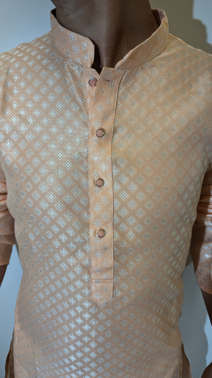 Light Peach Fancy Kurta