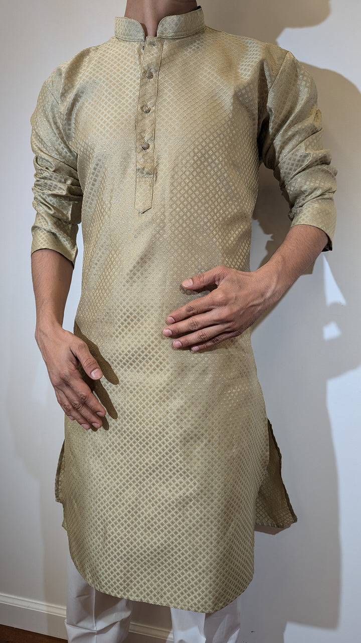 Light Olive Fancy Kurta