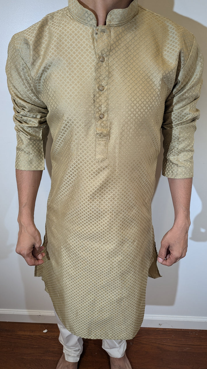 Light Olive Fancy Kurta