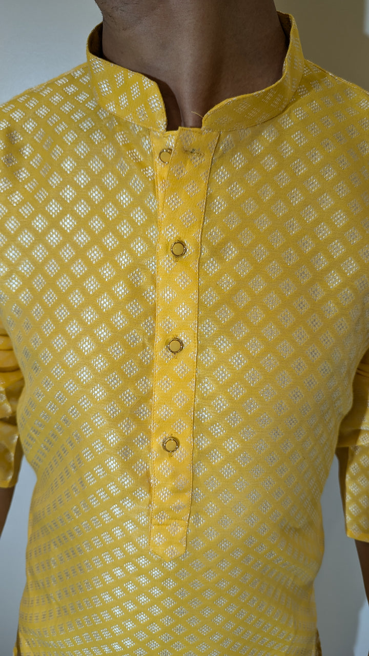 Light Yellow Fancy Kurta