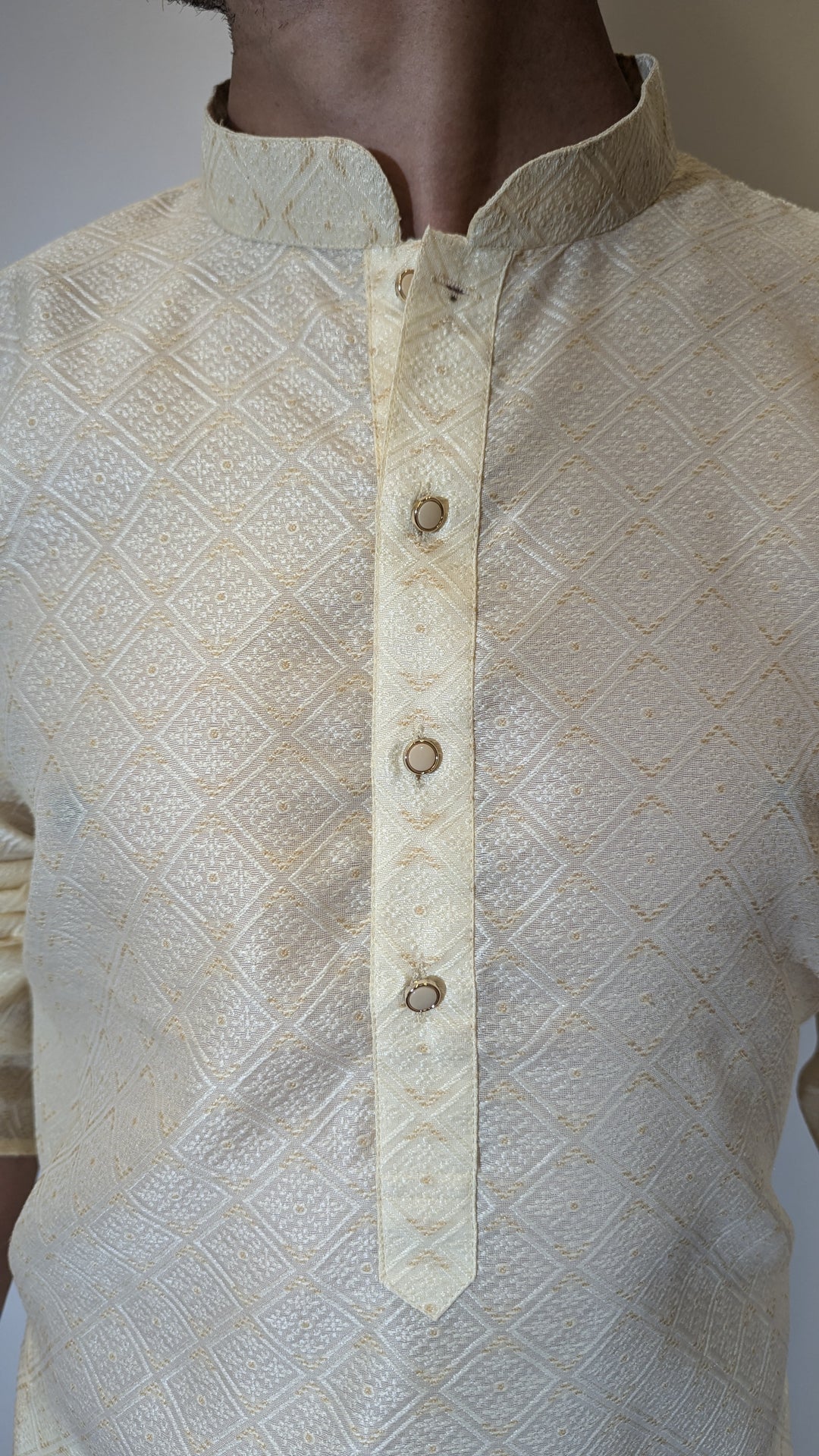 Pale Yellow Fancy Kurta