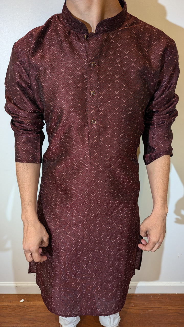 Wine Fancy Kurta