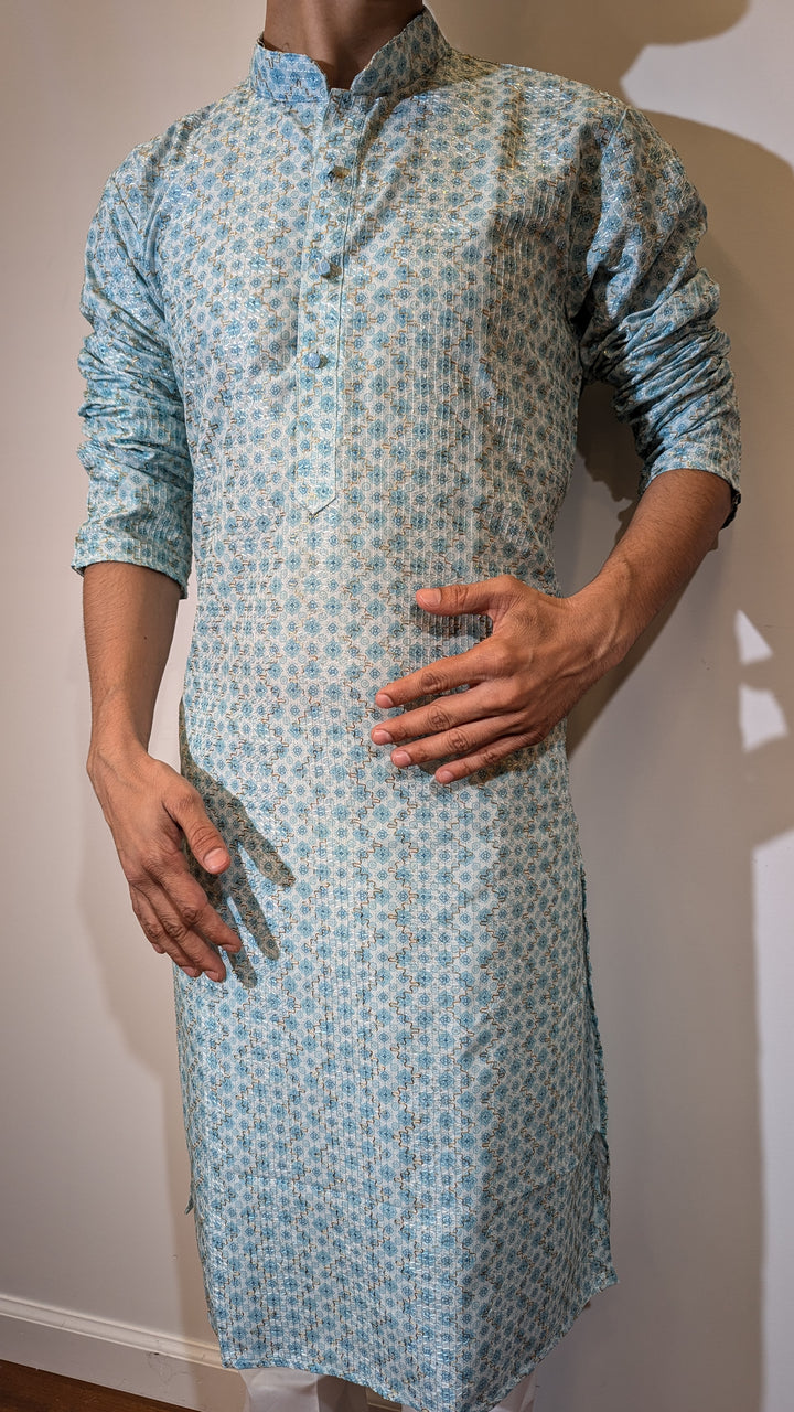 Light Blue Fancy Kurta