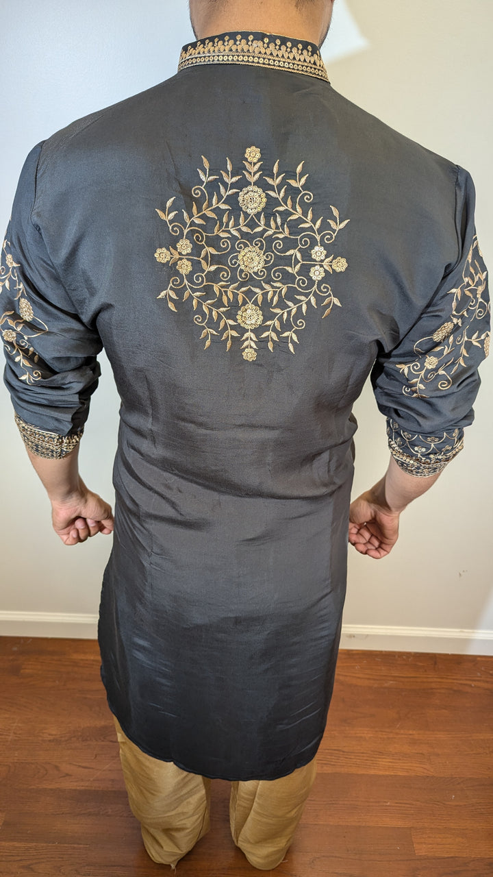 Dark Grey Designer Kurta