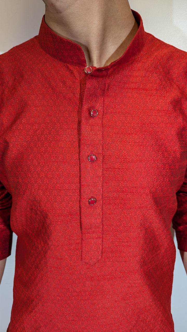Red Fancy Kurta