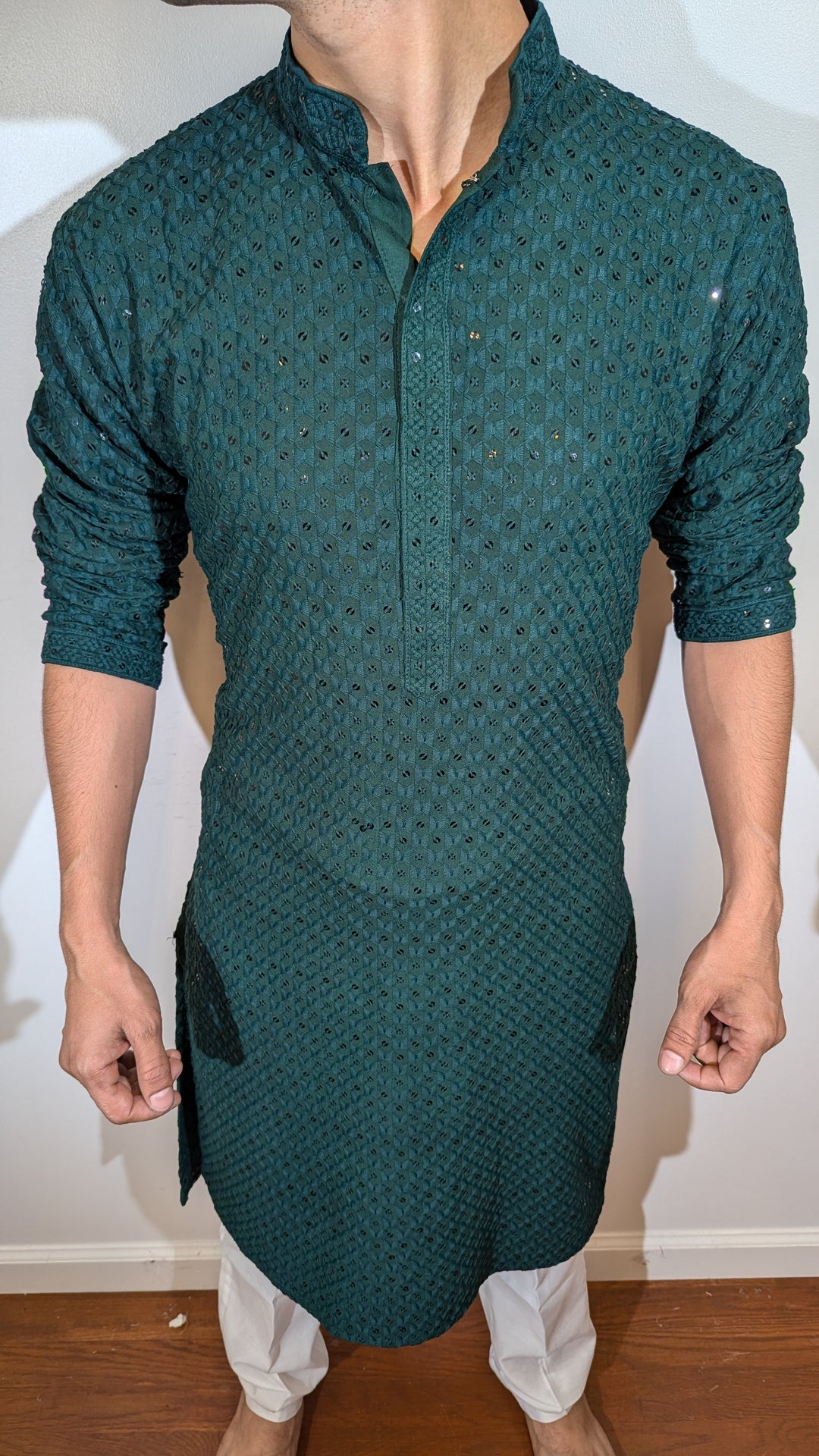 Dark Green Linings Pattern