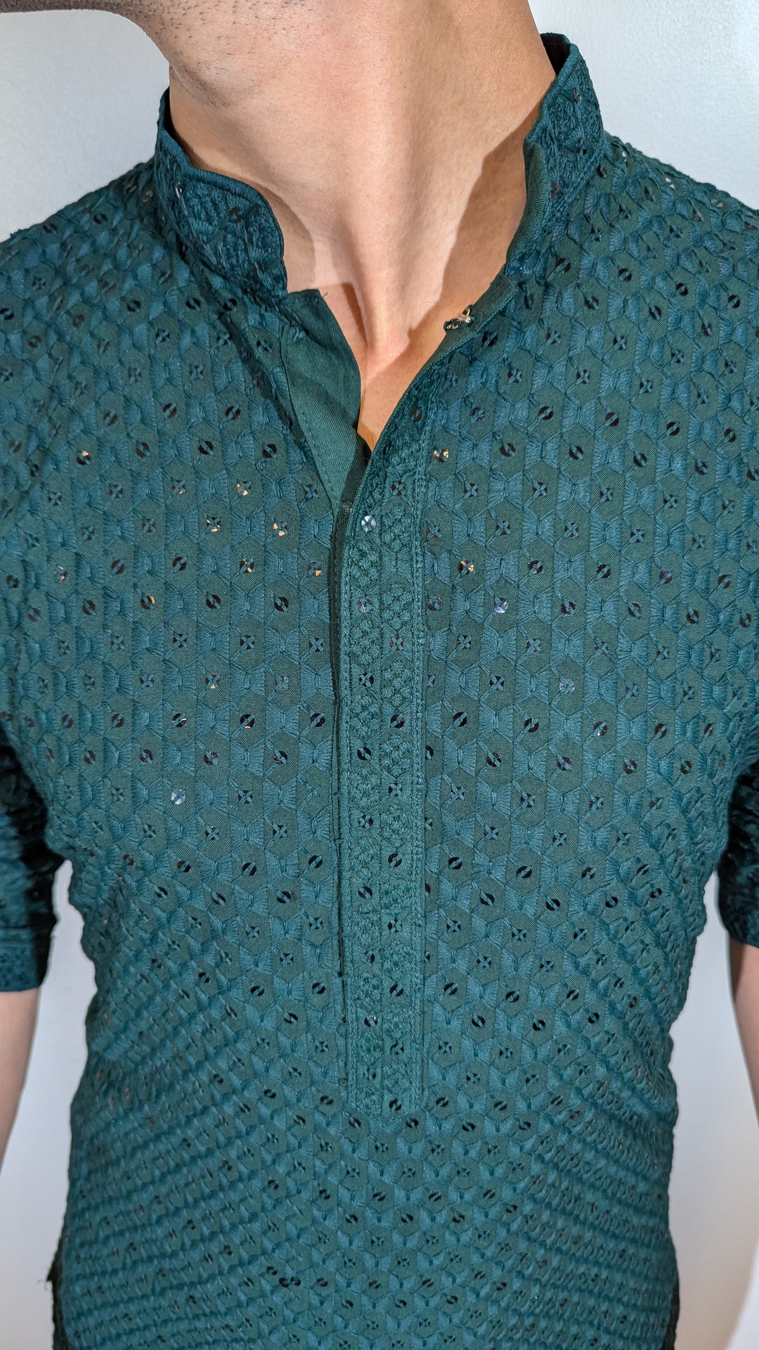 Dark Green Linings Pattern