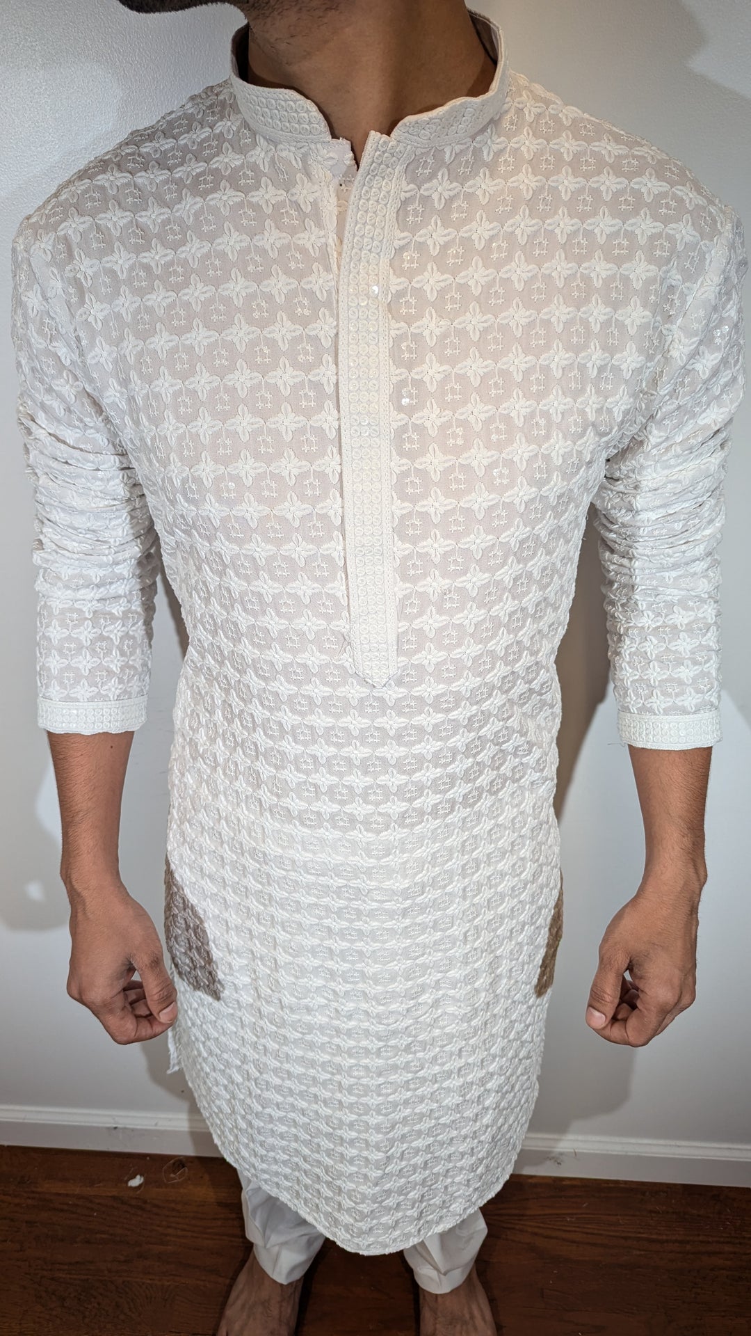 White Chikankari Kurta