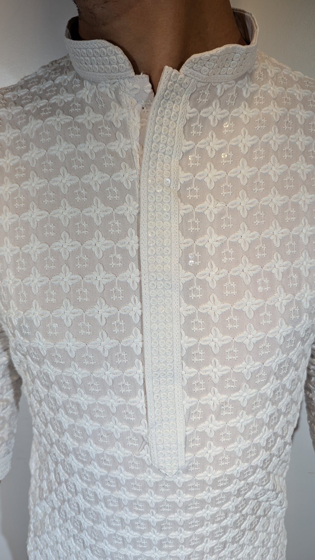 White Chikankari Kurta