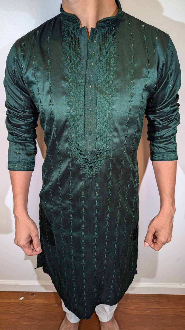 Olive Green Fancy Kurta