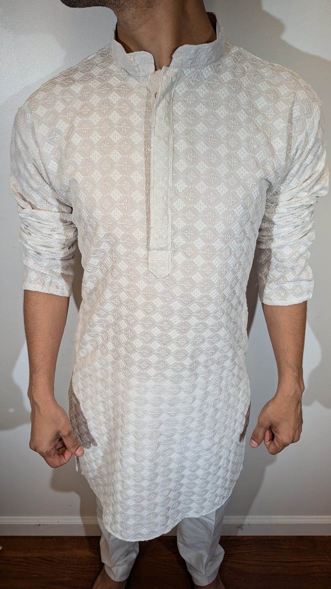 White Chikankari Kurta