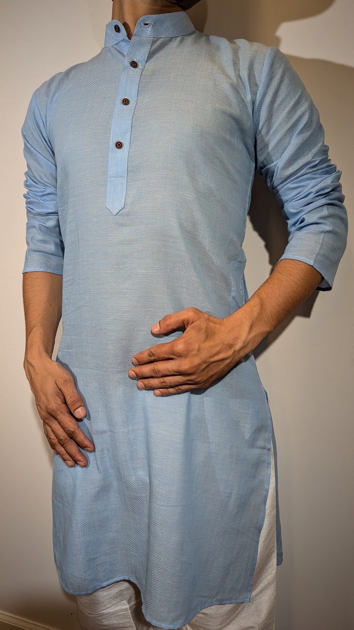 Sky Blue Fancy Kurta