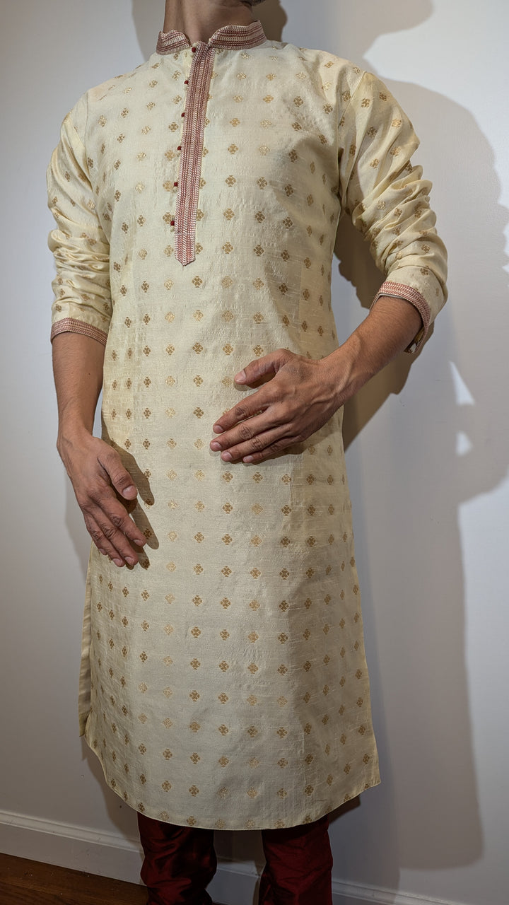 Cream Fancy Kurta