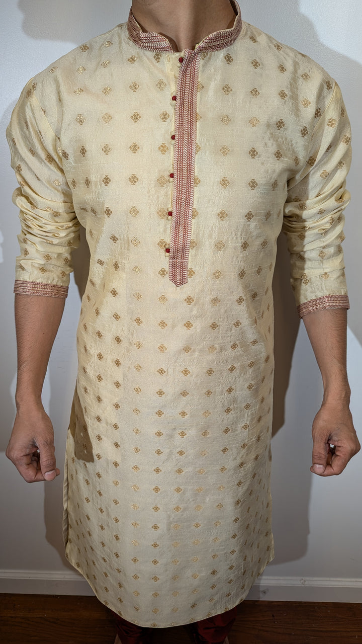 Cream Fancy Kurta