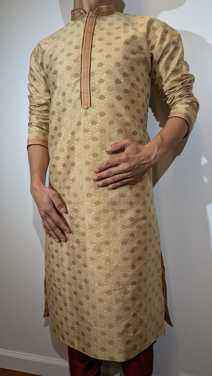 Golden Fancy Kurta