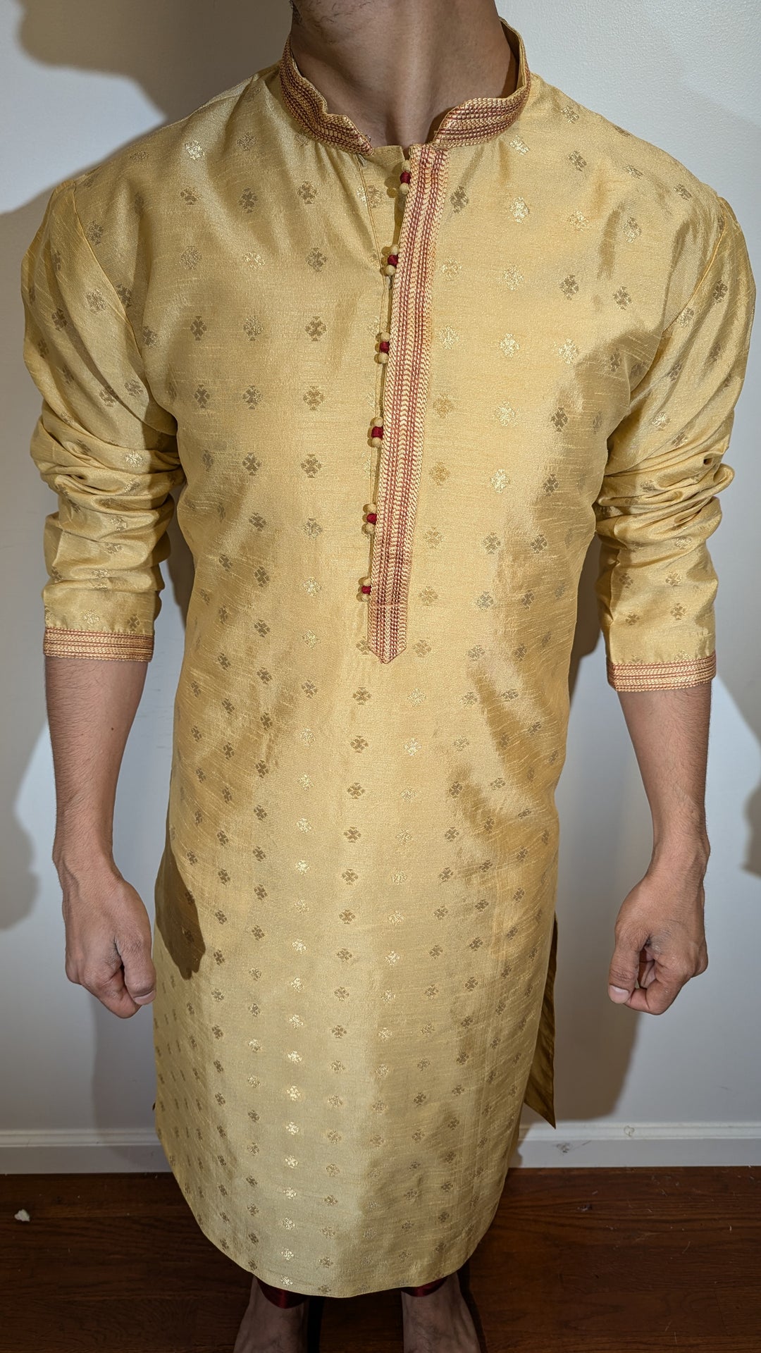 Light Golden Fancy Kurta