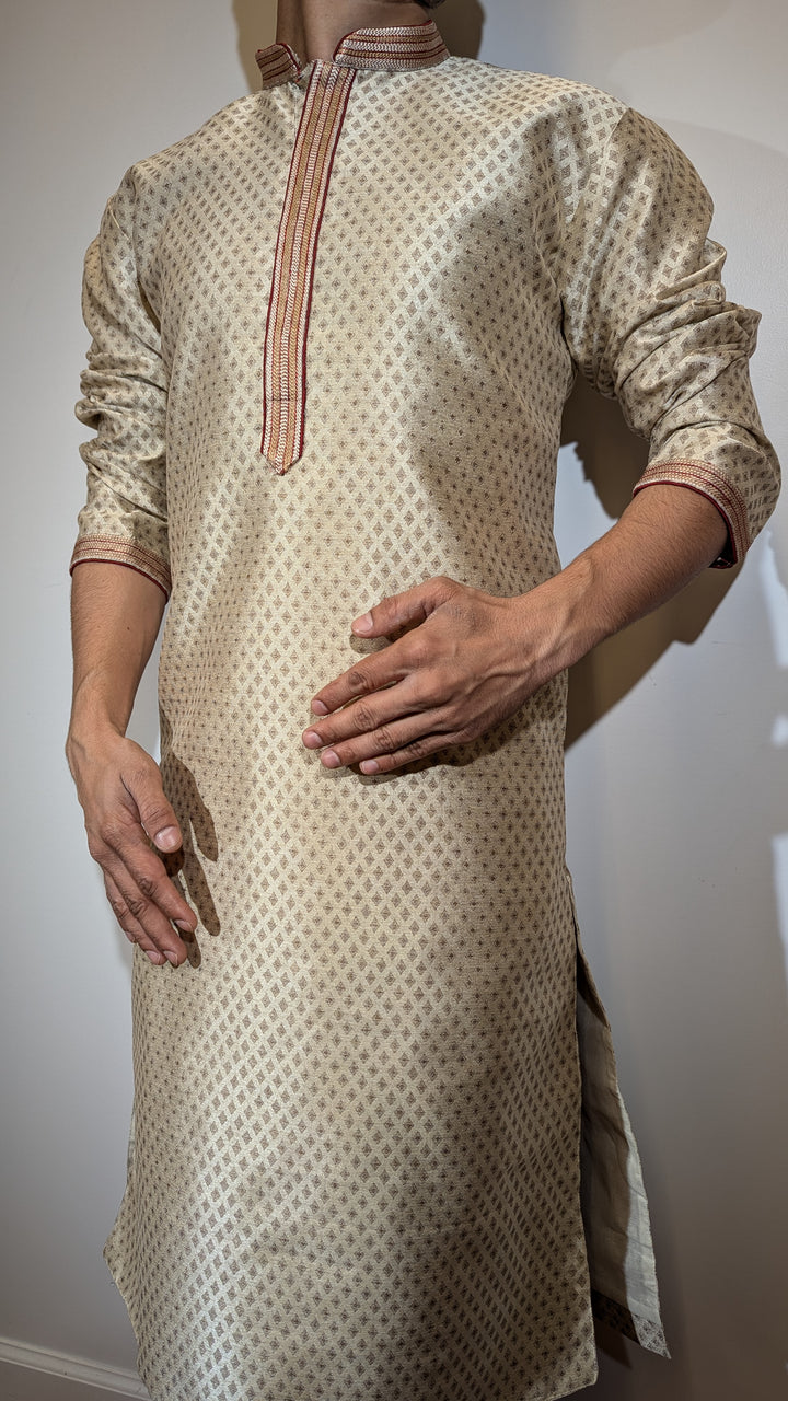 Golden Brown Fancy Kurta