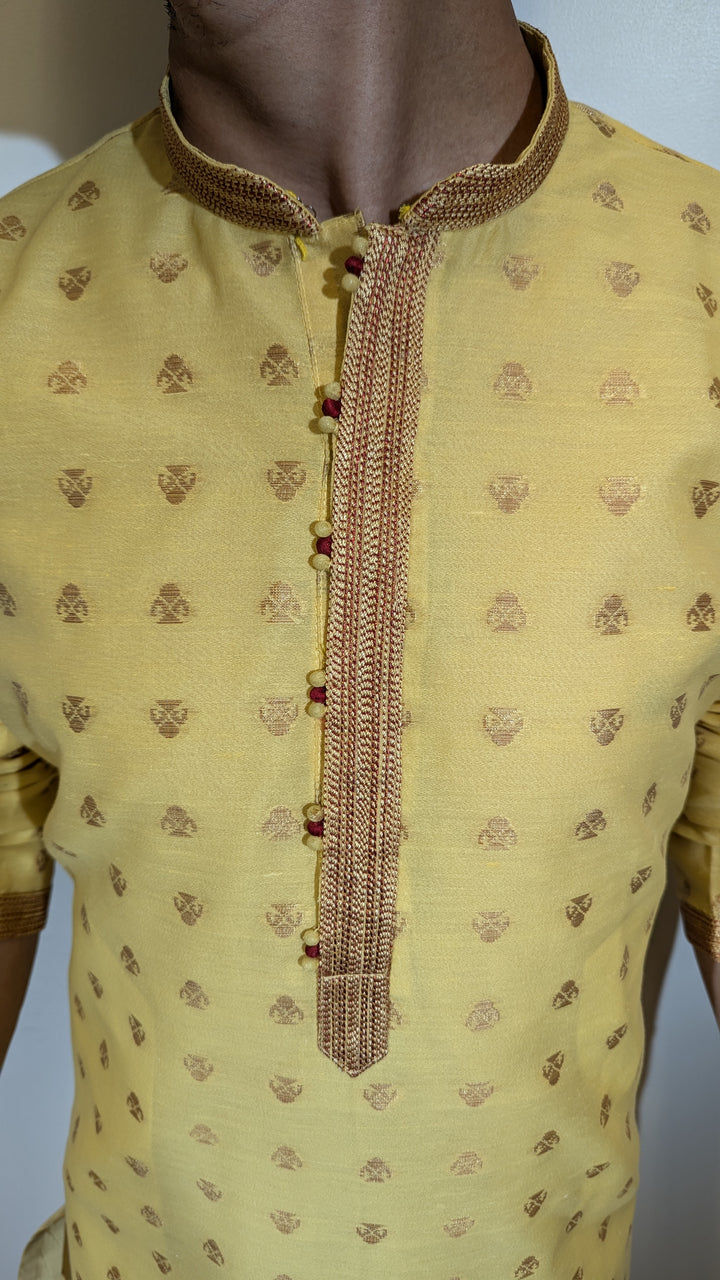 Yellow Fancy Kurta