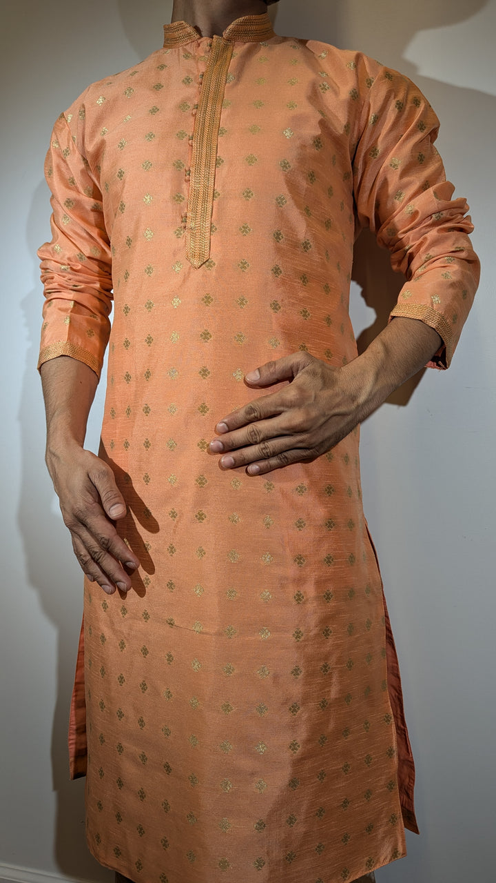 Light Peach Fancy Kurta