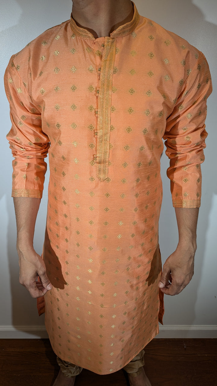 Light Peach Fancy Kurta