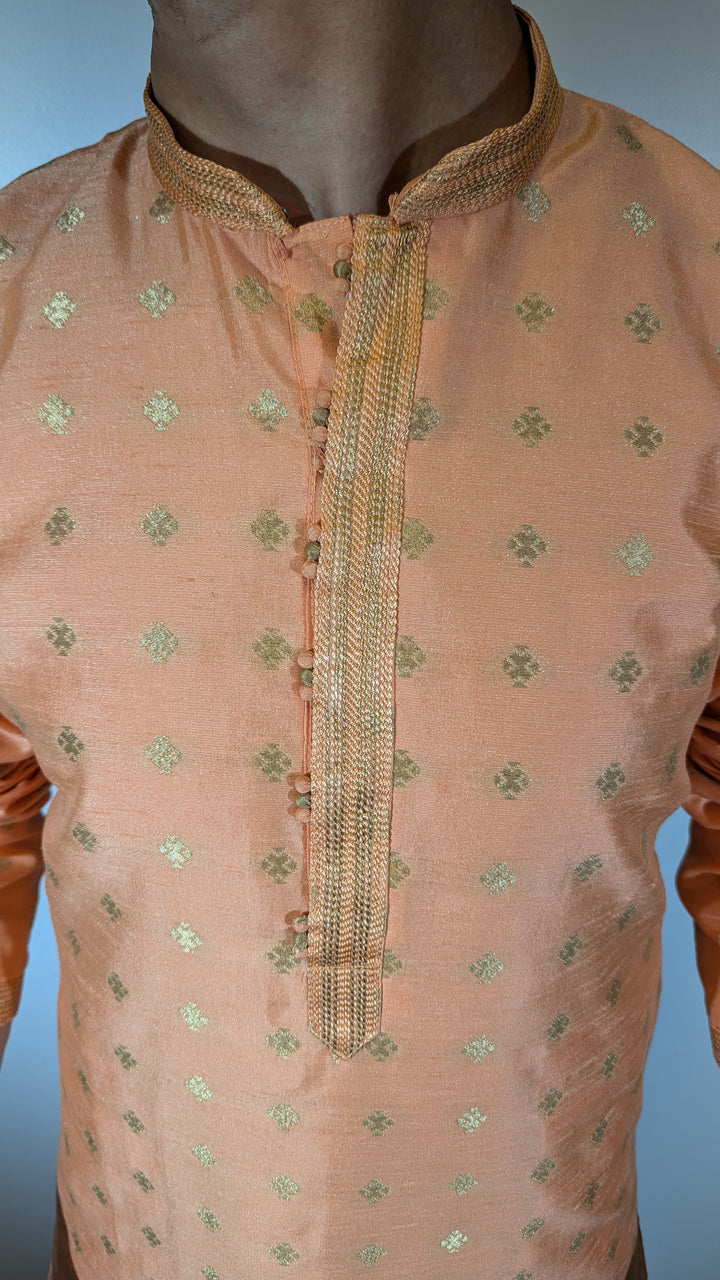 Light Peach Fancy Kurta