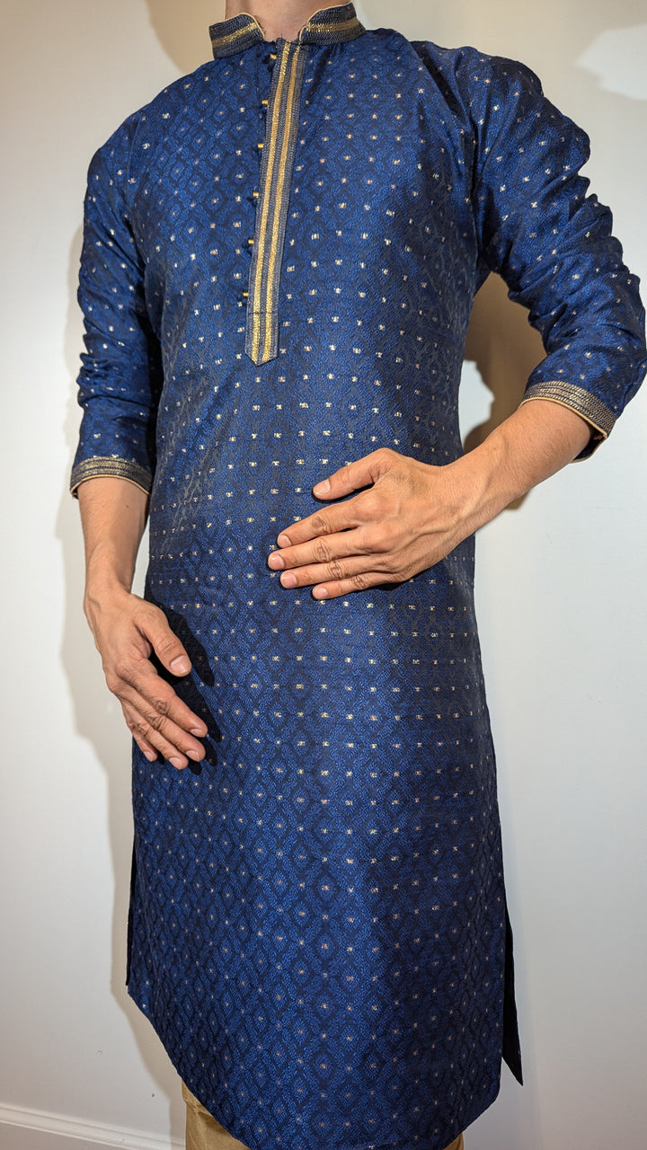 Navy Blue Fancy Kurta