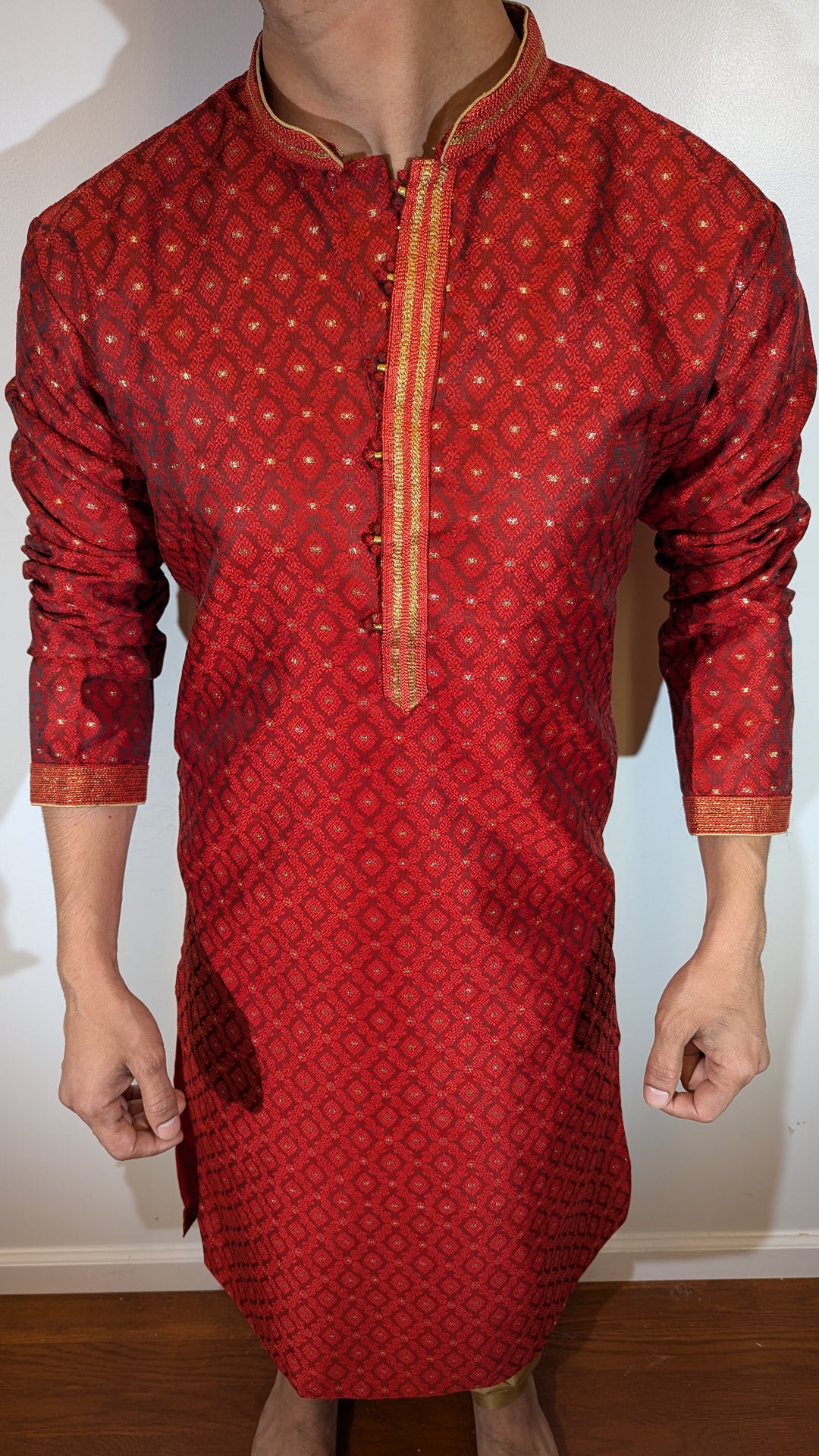 Maroon Fancy Kurta