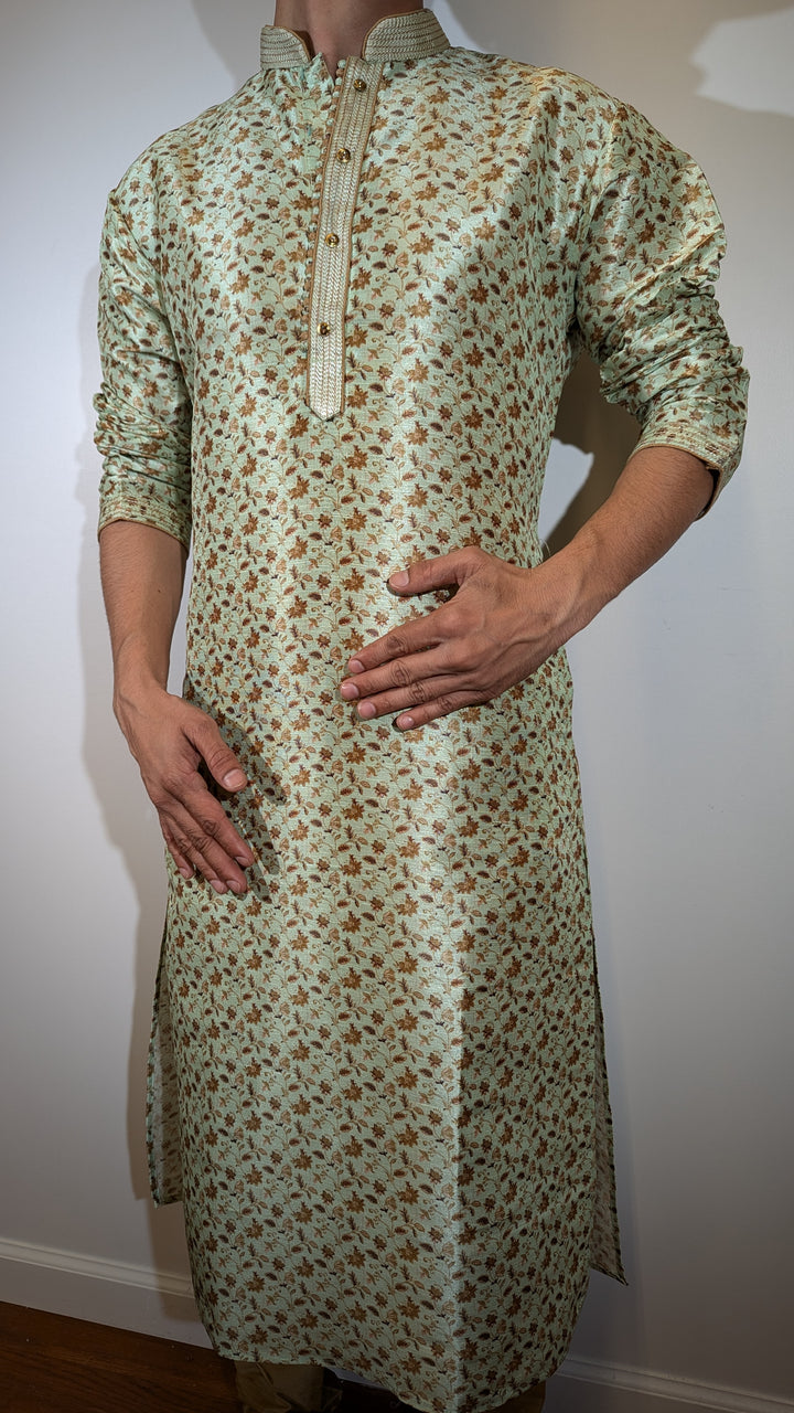 Light Pista Fancy Kurta