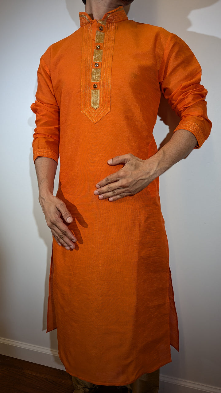 Orange Fancy Kurta