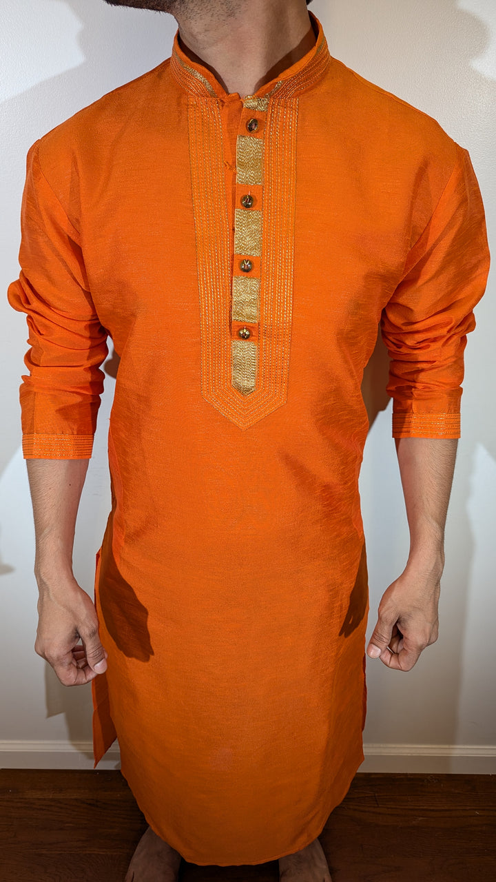 Orange Fancy Kurta